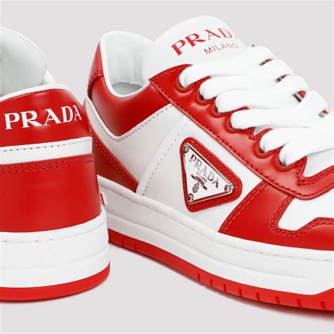 prada sneakers red10 men|Prada red sole shoes.